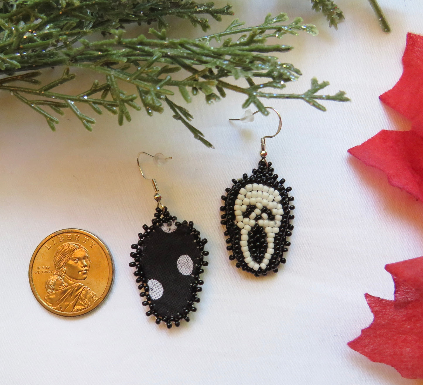 Ghostface Beaded Earrings