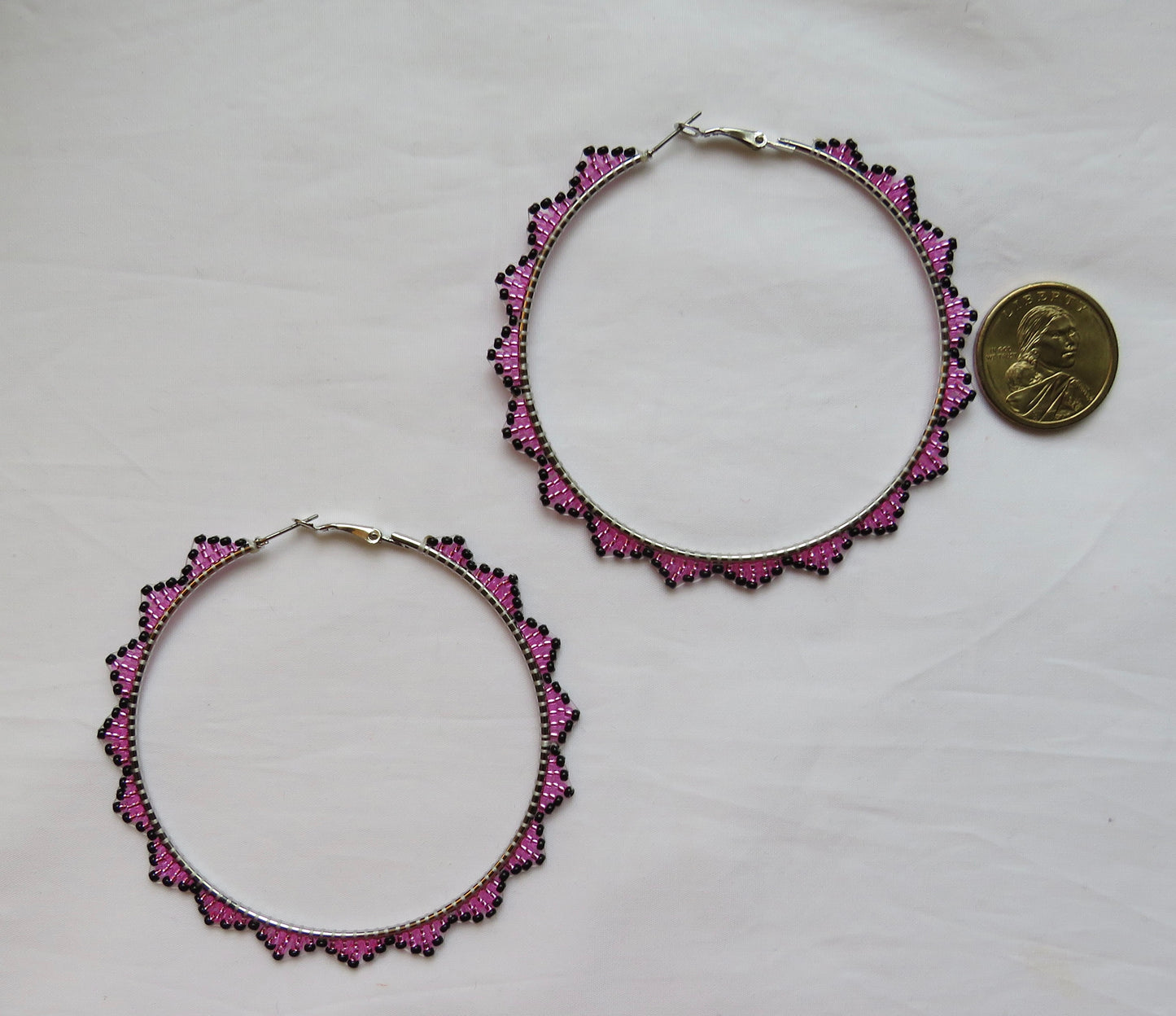 Pink And Black Hoops