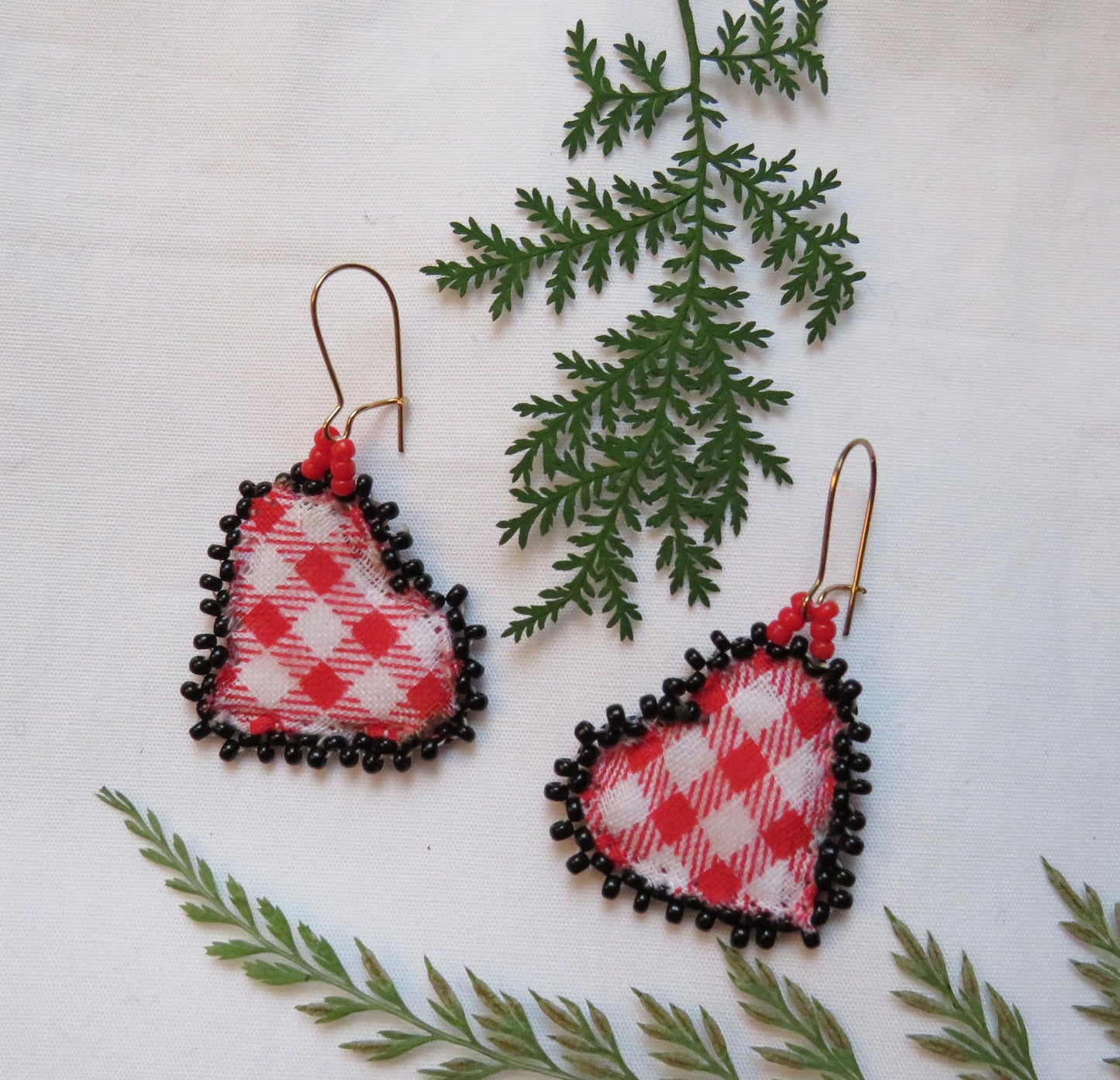 Reversible Picnic & Polkadot Pattern Earrings